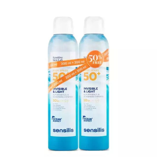 Sensilis Spray Corp Invizibil Și Ușor Spf50+ Pachet 2 X 200 Ml