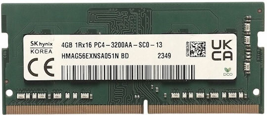 Hynix 4gb 1rx16 Ddr4 Sodimm 3200mhz Hynix 4GB DDR4 RAM With 3200
