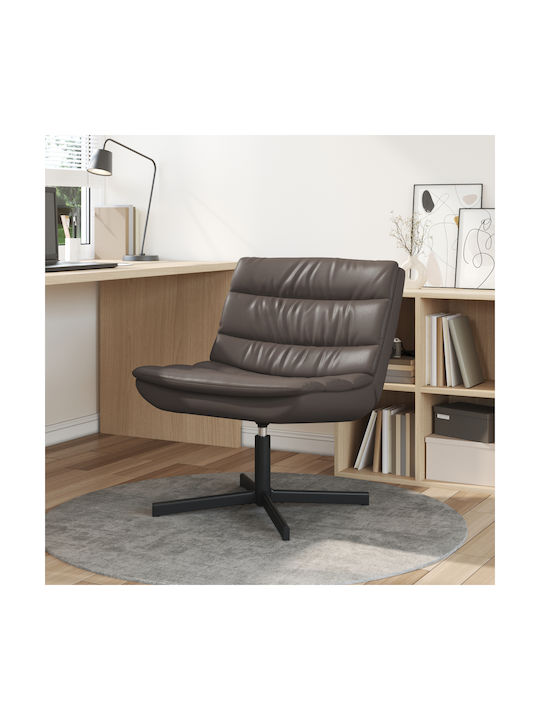 Rotativă Scaun Vizitator în Culoare Maro 63x75x76cm 1buc