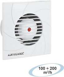 Airtechnic Air 12s Wandmontage Lüfter für das Badezimmer 100mm Weiß