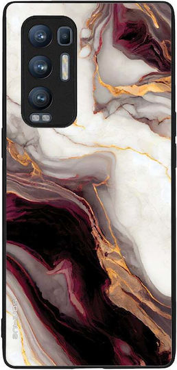 Θήκη Sonique Marble Series Oppo Find X3 Neo 5g Μπορντώ