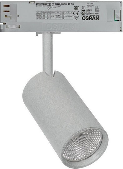 VK Lighting Monos LED Alb Rece Spot în Culoare Gri