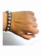 Damentrailing Armband Kette aus Stahl mit Perlen 19cm