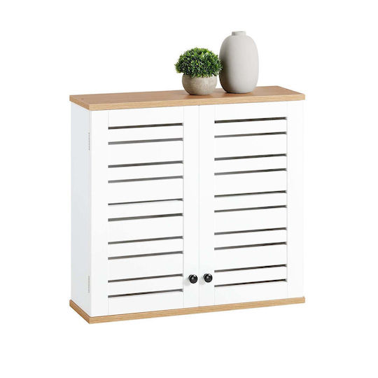SoBuy Bathroom Cabinet L19xW19xH56cm White
