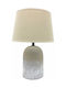 TnS Ceramic Table Lamp with Beige Shade and Base