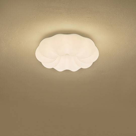 Eurolamp Nefos Таванно Осветително Тяло 48см Бяло с Интегриран LED