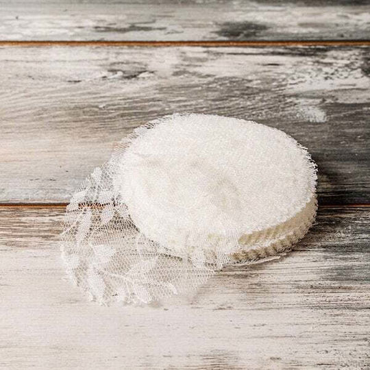 Lace Handkerchief Set/100 Diameter 12cm White