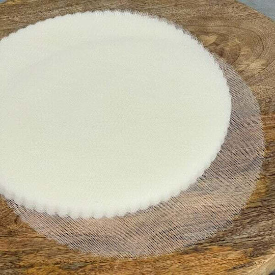Μαντηλι Τουλι Σετ/100 Διαμετρος 25cm Εκρου