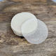 Gaza Stoff Taschentuch Set/100 Durchmesser 12cm Ecru