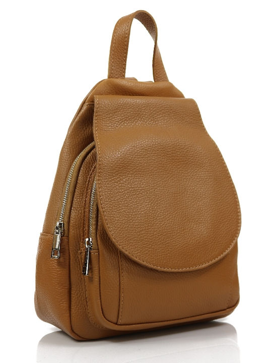 Passaggio Leather Кожена Дамска Чанта Раница Тю...