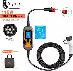 Feyree Φορτιστής 11kW με Ενσωματωμένο Καλώδιο 5m Type 2 Feyree Φορτιστής 11kW με Ενσωματωμένο Καλώδιο 5m Type 2