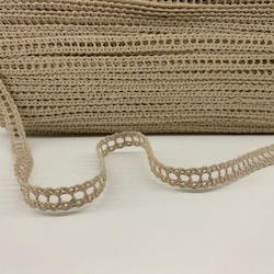 Cotton Knitted Beige Lace 9mm X 50m A175beige R...