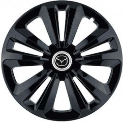 Τάσια 16" με Σήμα Mazda 4τμχ Πορτοκαλί 14268