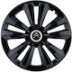 Set Capace De Roți Auto 16" Compatibilitate Citroen 4 Bucăți Portocalii