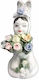 Capodimonte Porcelain Decorative Bunny Figurine 6x5x11cm Capodimonte Porcelain