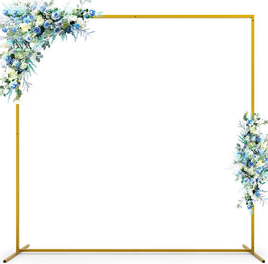Arc de Baloane Pătrate 2 M x 2 M Suport Metal 2 Containere de Apă Accesorii pentru Petreceri Decoruri