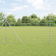 vidaXL Verzinkter Drahtzaun Satz Silber 1,6x25m
