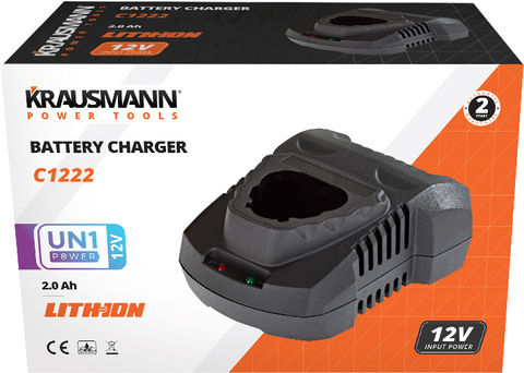Krausmann Φορτιστής Μπαταριών Εργαλείου 12V Λιθίου C1222