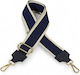 Verstellbarer Taschenriemen Leder Details Blau G