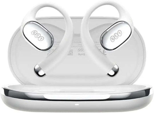 QCY Crossky R70 Open Ear Bluetooth Handsfree Earphones with Sweat Resistance and Charging Case Gray