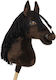 Premium Hobby Horse Großer Stockpferd Dunkelbraun A3