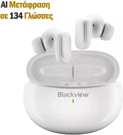 BlackView AirBuds 30 Bluetooth Handsfree Earphones with Sweat Resistance and Charging Case White