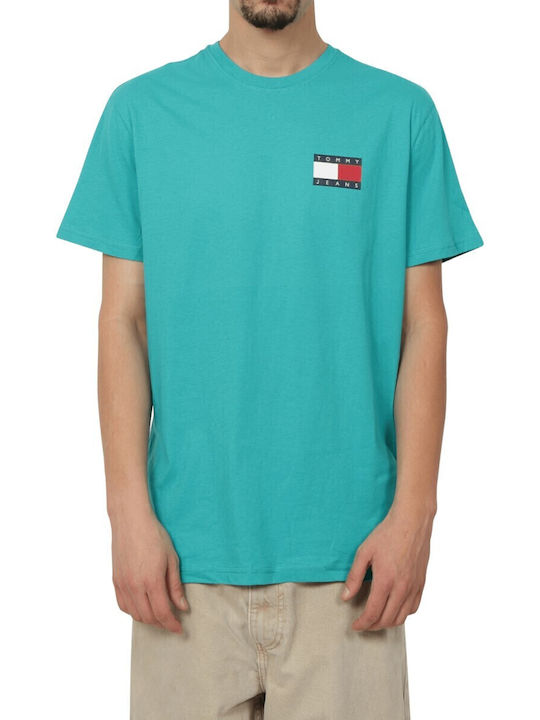Tommy Hilfiger Flag T-shirt Τιρκουάζ
