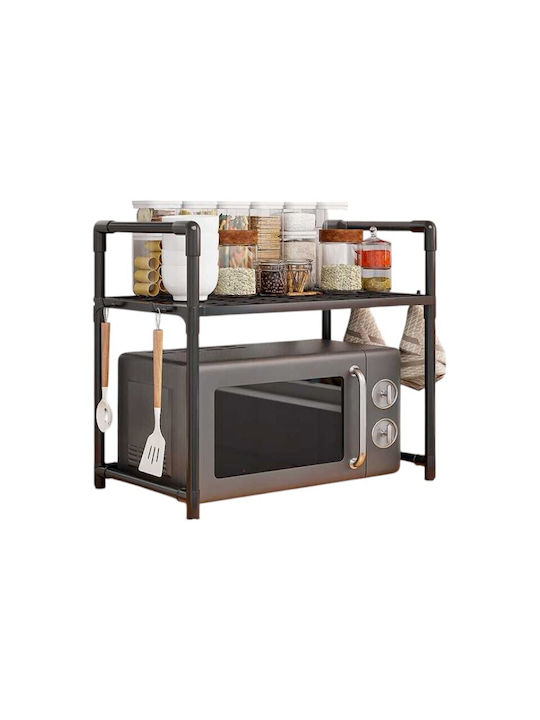 Kitchen Organizer Racks Metallic in Black Colou...