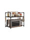 Kitchen Organizer Racks Metallic in Black Colour 718509