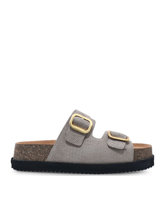 Sandale Casual Damă Flatforme Din Piele Maro
