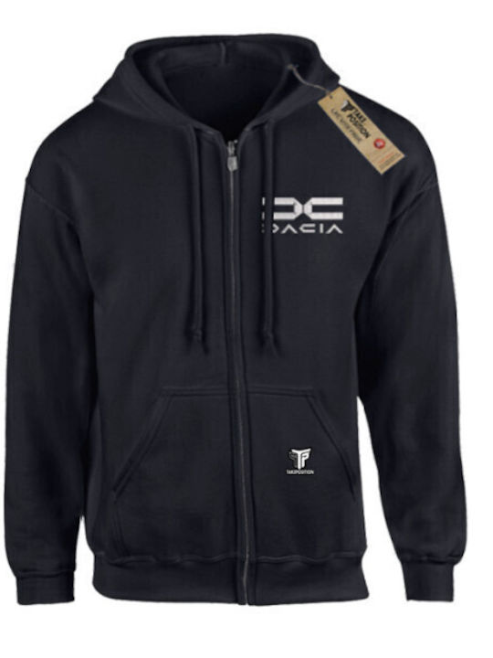 Auto Dacia Embroidered Adult Hoodie Takeposition Black