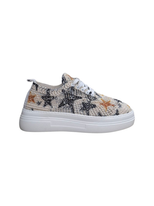 Damen Anatomisch Sneakers Beige