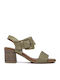 Leather Sandals Anatomic Green