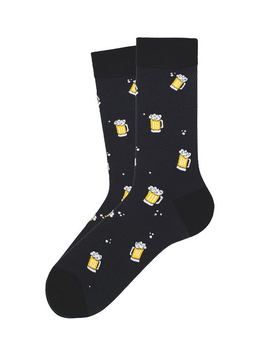 Soma Socks Bărbați Șosete cu Model Black 1Pachet