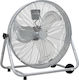 vidaXL Ανεμιστήρας Δαπέδου 60W Διαμέτρου 64cm Ασημί