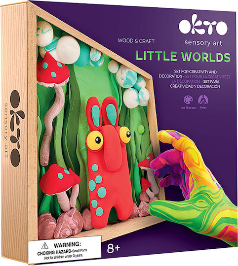 Diy Δημιουργικό Σετ Κατασκευής Πηλό Wood & Craft Little Worlds Μαμά Τρολ
