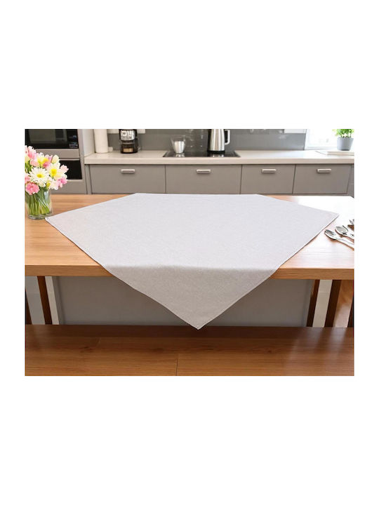 Linea Home Kariert Leinen Sand 100x100cm