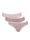 Βαμβακερά Women's Slip 3Pack Beige