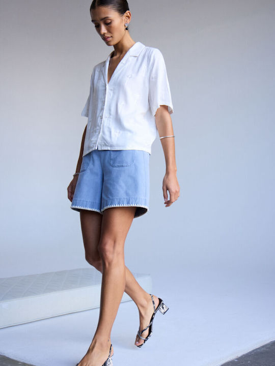 Women's Short Sleeve Shirt White