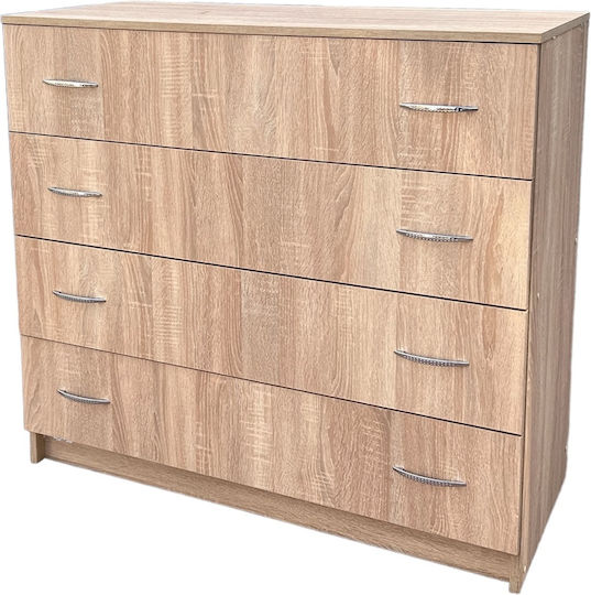 Συρταριέρα Κρεβατοκάμαρας ''derin Plus'' mit 4 Schubladen Sonoma 100x45x100cm