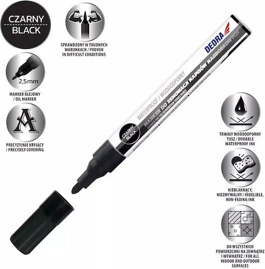 Dedra Marker Schwarz Permanent