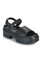 Flache Sandalen für Damen in Schwarz Farbe