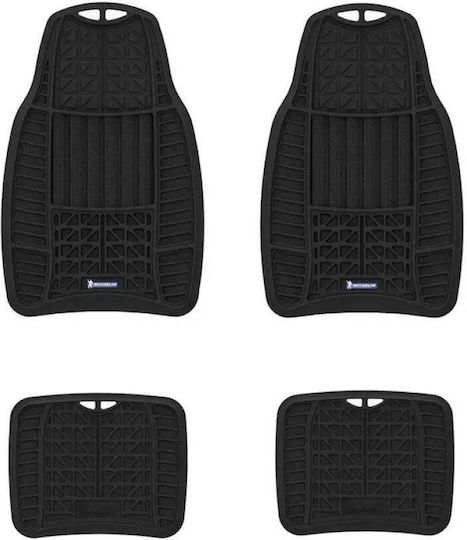 Michelin Satz Vorder- und Hintermatten Universal 4Stück aus Gummi Schwarz