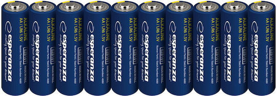 Esperanza Αλκαλικές Μπαταρίες AA 1.5V 10τμχ
