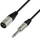 Adam Hall XLR Cables 4 Star MMP 0150 XLR Male to 6.3mm Male Jack Cable Length 1.5m
