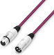 Цветен Xlr Кабел 0.5m Adam Hall Cables 3 Star Mmf 0050 Лилав