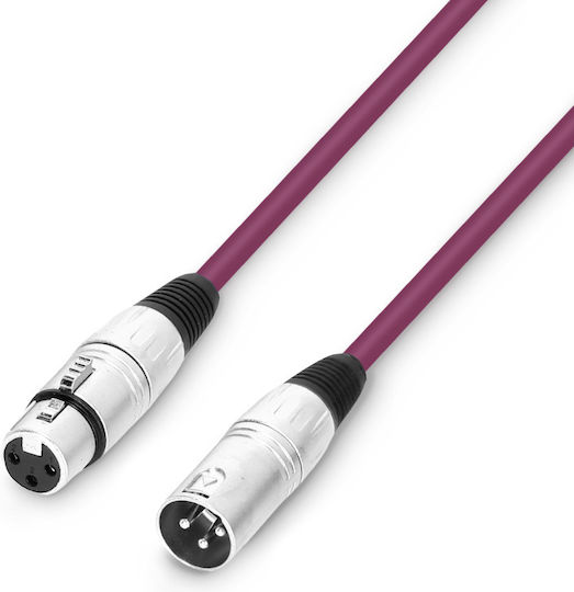 Цветен Xlr Кабел 0.5m Adam Hall Cables 3 Star Mmf 0050 Лилав