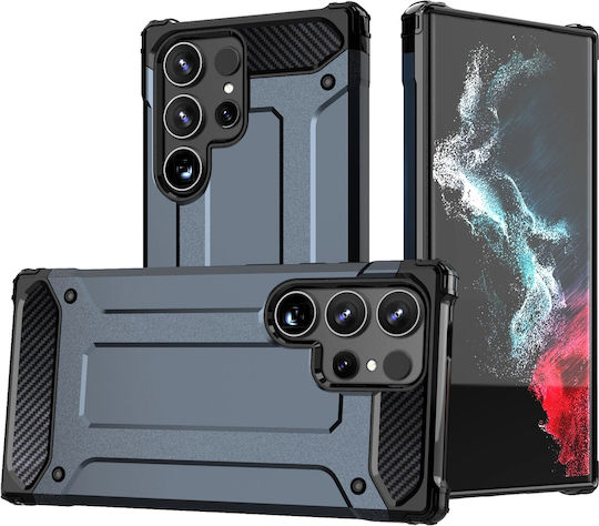 Hurtel Hybrid Back Cover Plastic / Silicon Albastru (Galaxy S25 Edge)