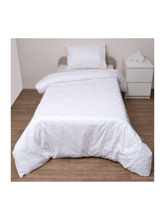 Viopros Rea Baby Quilts Baumwolle Weiß 120x160cm