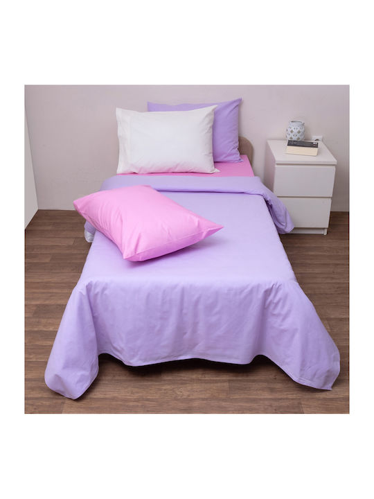 Viopros Baby Quilt Baumwolle Lila 120x160cm Viopros Baby Quilt Baumwolle Lila 120x160cm